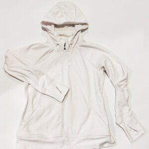 Athleta Full Zip Jacket Sweatshirt - White Triumph Hoodie